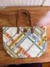 Tory Burch Argyle Floral White Yellow Tote One size - photo 11