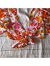 Lulus Floral Multi Color Short Sleeve Blouse Size M - photo 3