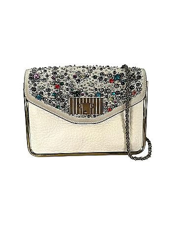 Chloé Chloé Chloe bejeweled shoulder bag, leather, beige, women's. (view 1)