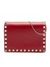 Valentino 100% Leather Red Leather Rockstud Chain Pouch One size - photo 1