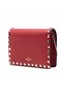 Valentino 100% Leather Red Leather Rockstud Chain Pouch One size - photo 3