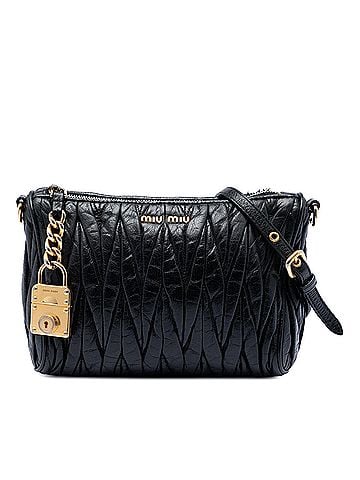 Miu Miu Matelasse Nappa Lux Charm Shoulder Bag (view 1)