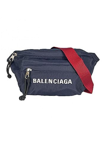 Balenciaga BALENCIAGA Wheel Belt Bag Body Nylon Navy Men's (view 1)