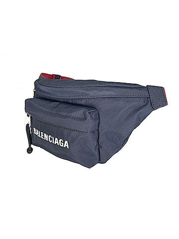 Balenciaga BALENCIAGA Wheel Belt Bag Body Nylon Navy Men's (view 2)