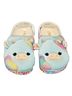 Crocs 100% Rubber White Pink Teal Mule/Clog Size 12 - photo 1