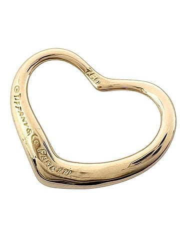 Tiffany & Co. TIFFANY & Co. Elsa Peretti Open Heart Pendant Top, 750 K18 Gold, Women's (view 2)
