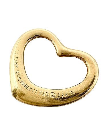 Tiffany & Co. TIFFANY & Co. Elsa Peretti Open Heart Pendant Top, 750 Gold, Women's (view 2)