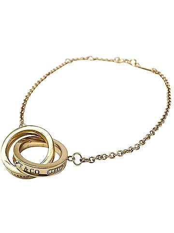 Tiffany & Co. TIFFANY & Co. Interlocking 1837 Bracelet AU750 Gold Women's (view 1)