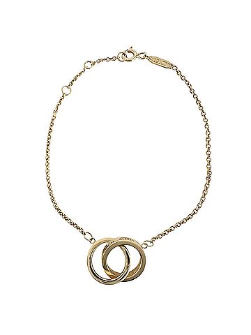 Tiffany & Co. TIFFANY & Co. Interlocking 1837 Bracelet AU750 Gold Women's (view 2)
