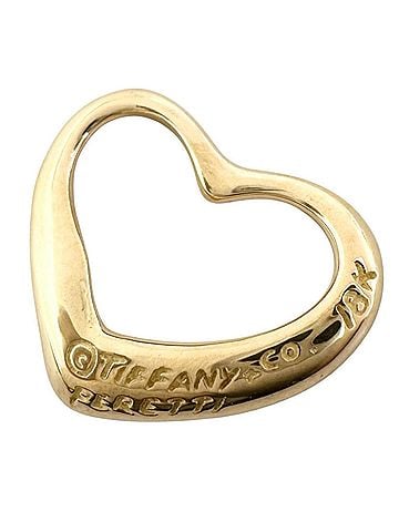 Tiffany & Co. TIFFANY & Co. Elsa Peretti Open Heart Pendant Top, 18K Gold, Women's (view 2)