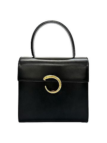 Cartier CARTIER Cartier Panthère handbag, calfskin, black, women's. (view 1)