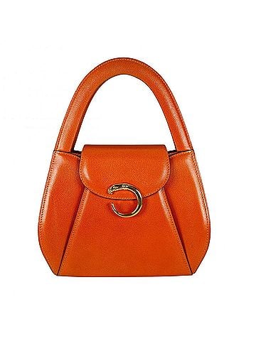 Cartier CARTIER Panthère All-Season Handbag, Leather, Orange, Women's (view 1)