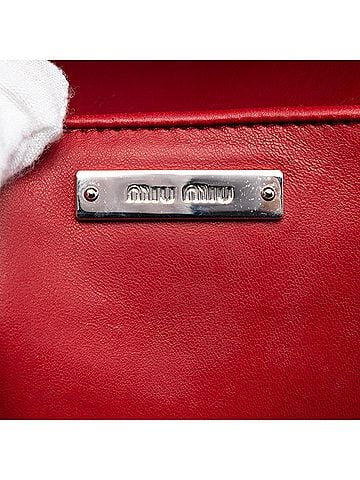 Miu Miu Matelasse Nylon Crystal Chain Satchel (view 2)