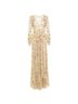 LoveShackFancy Print Gold Ivory Casual Dress Size 0 - photo 1