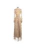 LoveShackFancy Print Gold Ivory Casual Dress Size 0 - photo 2