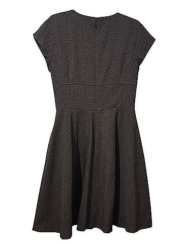 Brooks Brothers Red Fleece Swiss Dot Fit & Flare Dress Casual Dress (view 2)