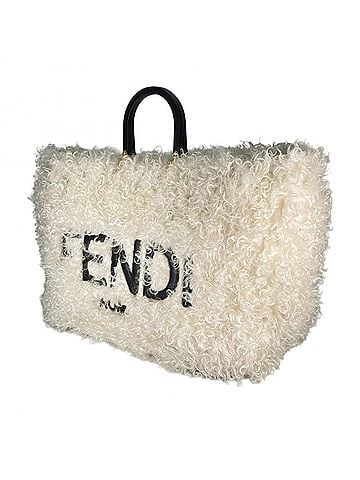 Fendi FENDI Sunshine Shopper Tote Bag, White, Women's (view 2)