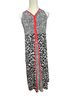 Chico's Animal Print Black White Red Casual Dress Size L - photo 1