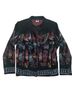 Citron Santa Monica Collection 100% Rayon Floral Black Multi Color Jacket Size S - photo 1