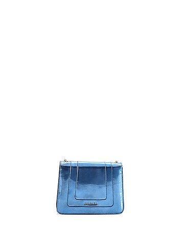 Bvlgari Serpenti Forever Square Shoulder Bag Metallic Leather Small (view 2)