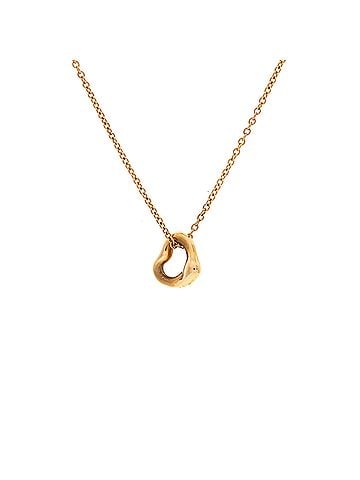 Tiffany & Co. Elsa Peretti Open Heart Pendant Necklace 18K Rose Gold 7mm (view 1)