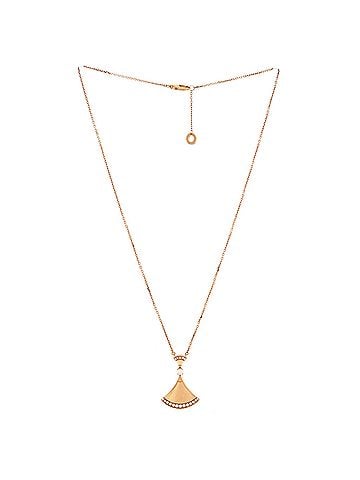 Bvlgari Divas' Dream Pendant Necklace 18K Rose Gold with Diamonds Large (view 2)