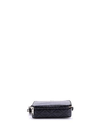 Christian Dior Double Zip Crossbody Pouch CD Diamond Coated Canvas (view 2)