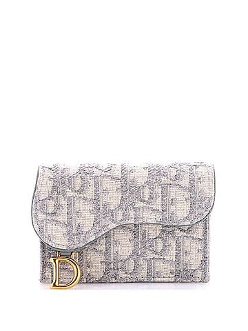 Christian Dior Saddle Card Case Oblique Canvas (view 1)