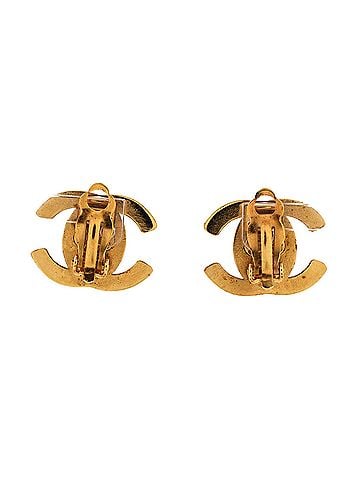 Chanel CC Turnlock Clip-On Earrings Metal (view 2)