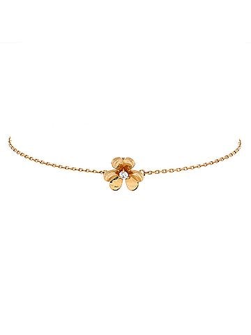Van Cleef & Arpels Frivole Bracelet 18K Yellow Gold with Diamond Mini (view 1)