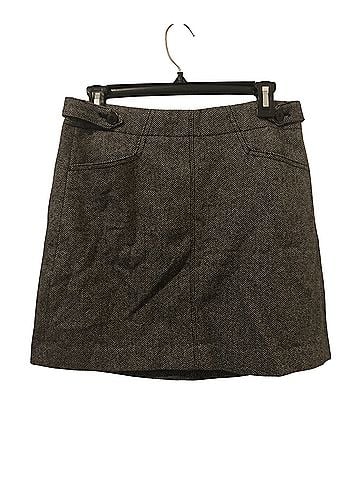 Madewell Herringbone Mini Skirt Wool Skirt (view 1)