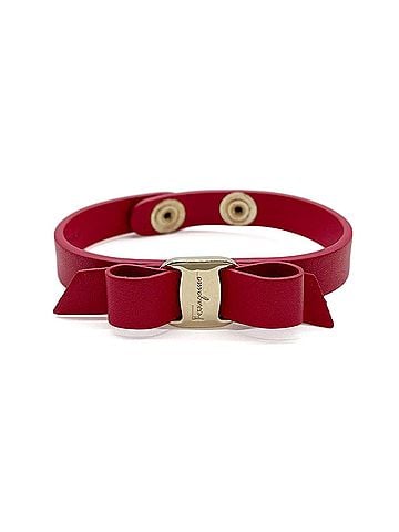 Salvatore Ferragamo Salvatore Ferragamo bracelet, leather, red, women's. (view 1)