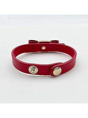 Salvatore Ferragamo Salvatore Ferragamo bracelet, leather, red, women's. (view 2)