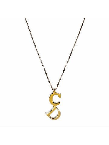 Christian Dior Christian Dior Dior CD Logo Vintage Necklace Pendant Metal Gold Women's (view 1)