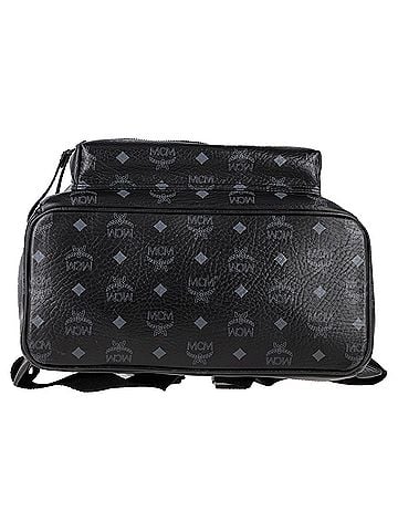 MCM MCM Visetos Sprinkle Stud Stark Backpack in Black Leather (view 2)