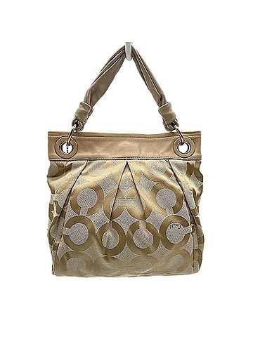 Coach COACH Signature Shoulder Bag, Canvas, Beige, Women's (view 2)