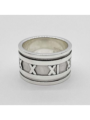 Tiffany & Co. TIFFANY & Co. Atlas Wide Ring, SV925 (Silver, 7781), Women's (view 2)