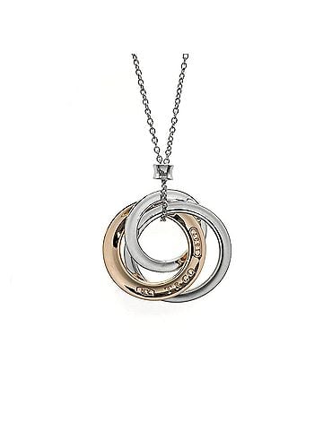 Tiffany & Co. TIFFANY & Co. Interlocking Circle Necklace, SV925 Metal, Silver, Women's (view 2)