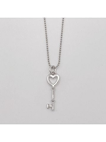 Tiffany & Co. TIFFANY & Co. Heart Key Necklace, SV925 Silver, Women's (view 2)