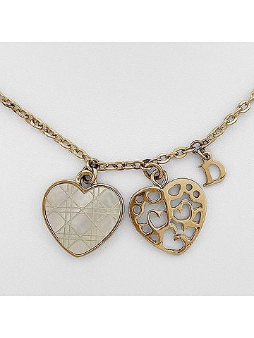 Christian Dior Christian Dior Dior necklace, metal, gold, for women (view 2)