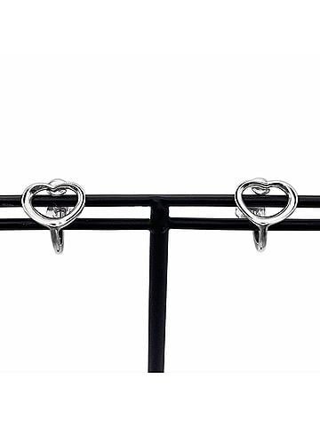 Tiffany & Co. TIFFANY & Co. Open Heart Earrings, SV925 Silver, Women's (view 1)
