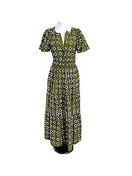 saloni green bow dress Camille Velvet Embellished Bows Dress in Green – SALONI main image 1