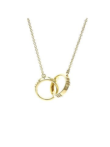 Tiffany & Co. TIFFANY Atlas X Closed Necklace Yellow Gold (18K) No Stone Polished (view 1)