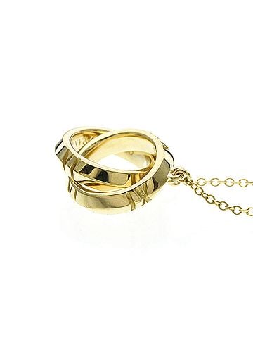 Tiffany & Co. TIFFANY Atlas X Closed Necklace Yellow Gold (18K) No Stone Polished (view 2)