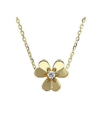 Van Cleef & Arpels Van Cleef & Arpels Frivole Mini Bracelet Yellow Gold (18K) Diamond Polished (view 2)
