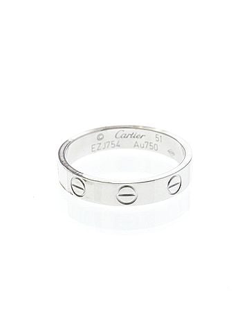 Cartier CARTIER Mini Love Ring With 1 Diamond White Gold (18K) Polished (view 1)