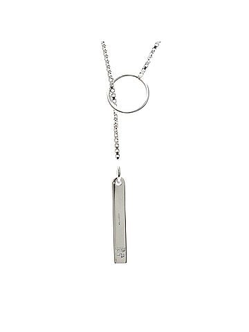 Gucci GUCCI Lariat Necklace White Gold (18K) No Stone Polished (view 2)