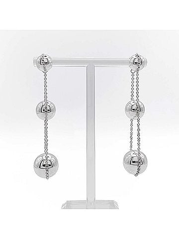 Tiffany & Co. TIFFANY & Co. HardWear Triple Drop Earrings, 3-strand, SV925 Silver, Women's (view 1)