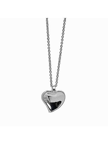Tiffany & Co. TIFFANY & Co. Curved Heart Elsa Peretti Necklace Pendant, Peretti, SV925 Silver, Women's (view 1)
