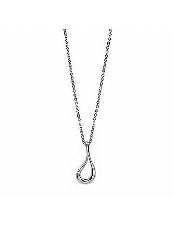 Tiffany & Co. TIFFANY & Co. Open Teardrop Necklace Pendant by Elsa Peretti, SV925 Silver, Women's (view 1)